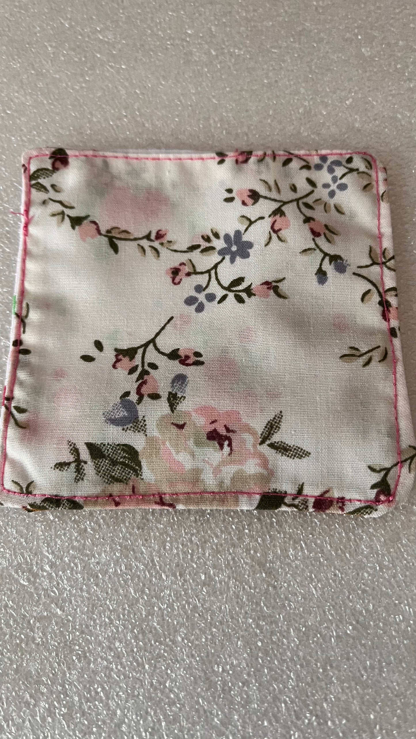 Handmade fabric corner bookmark