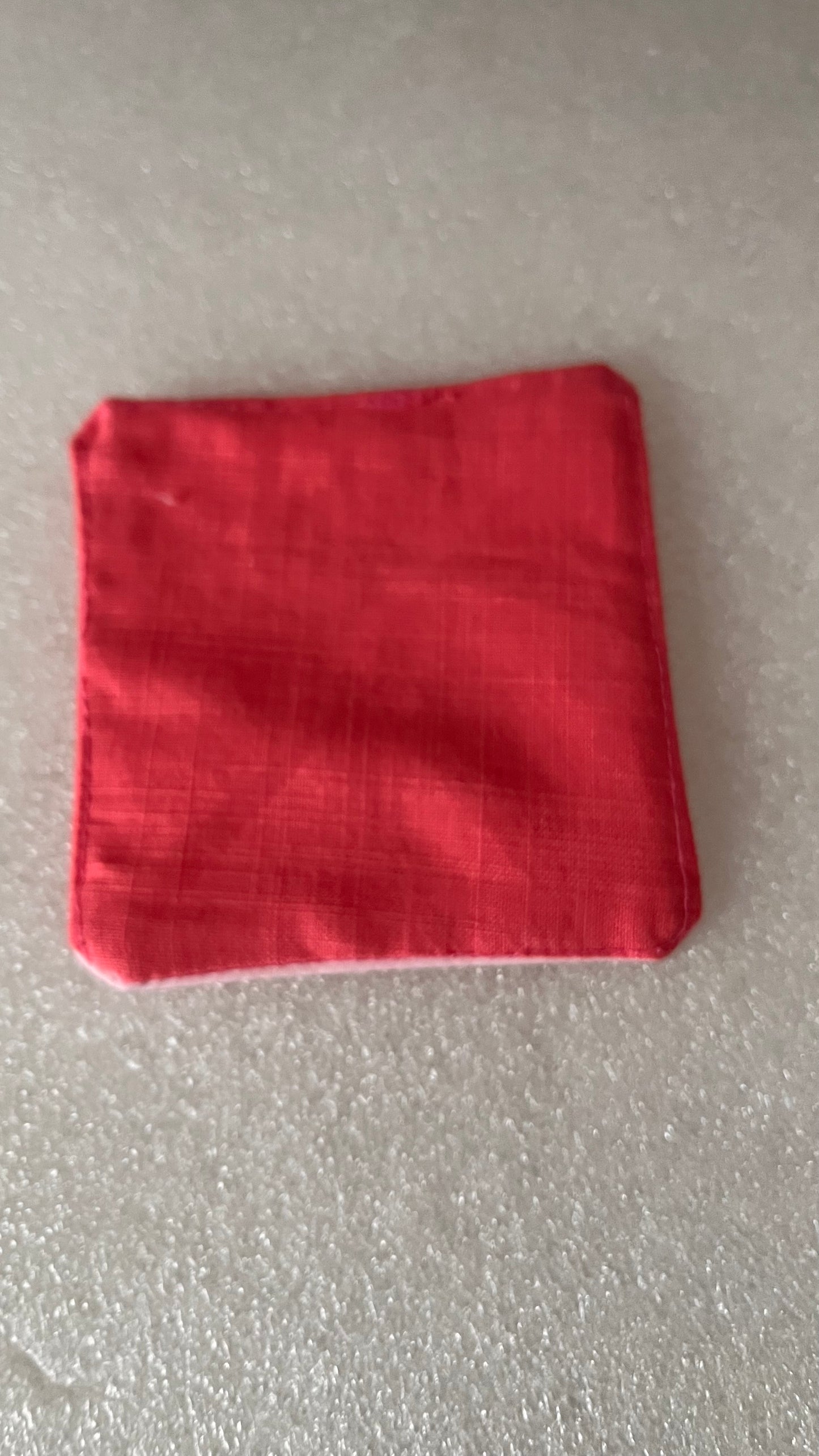 Handmade fabric corner bookmark