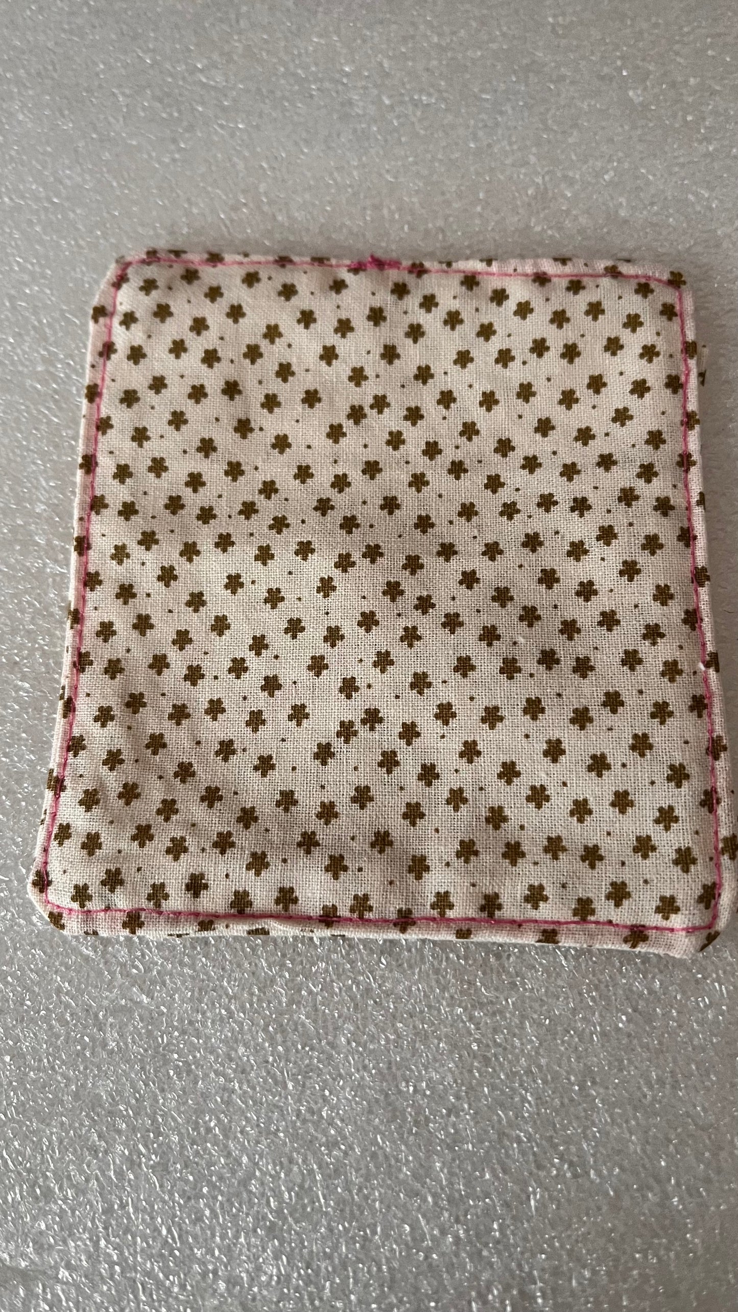 Handmade fabric corner bookmark