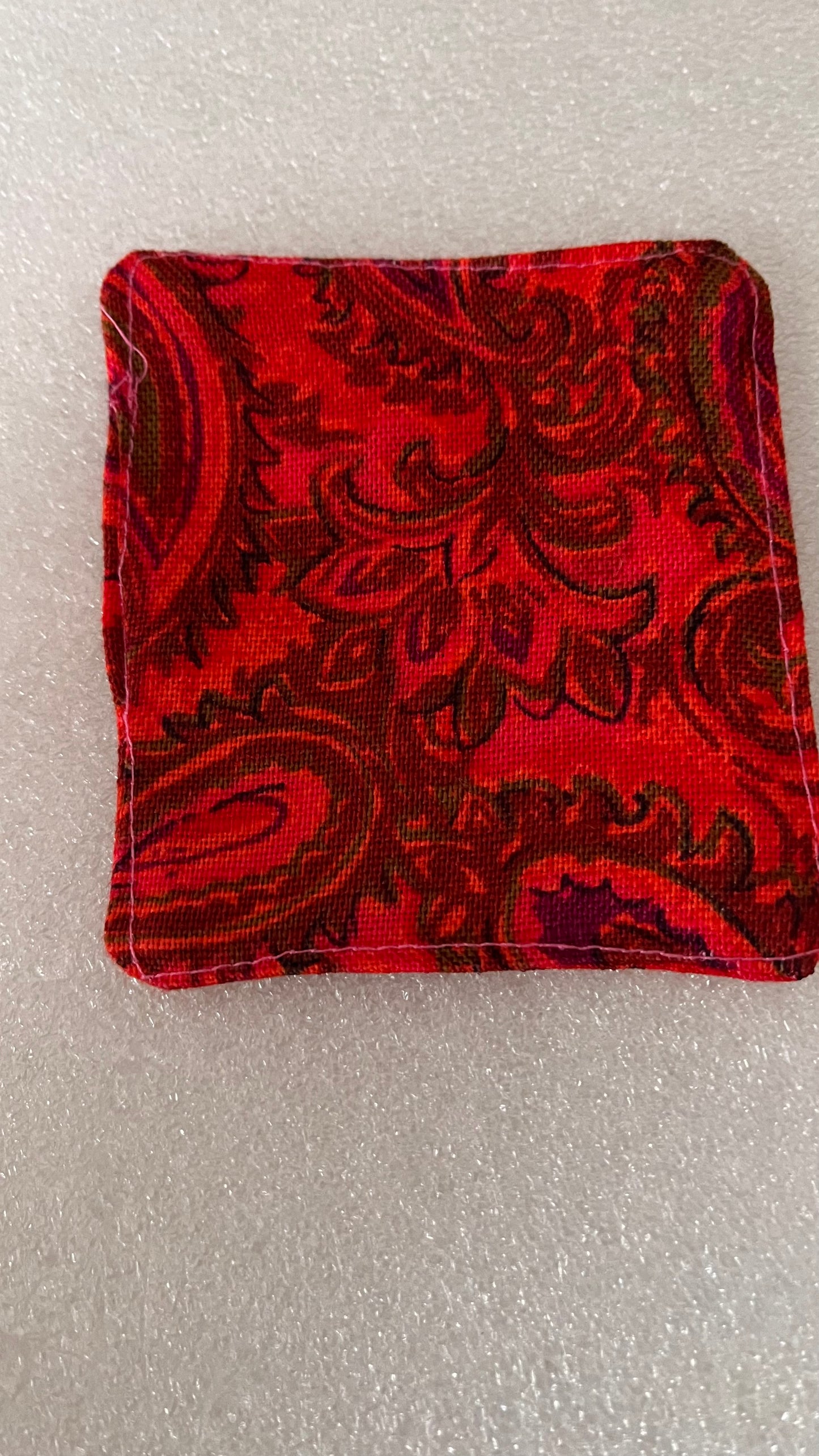 Handmade fabric corner bookmark