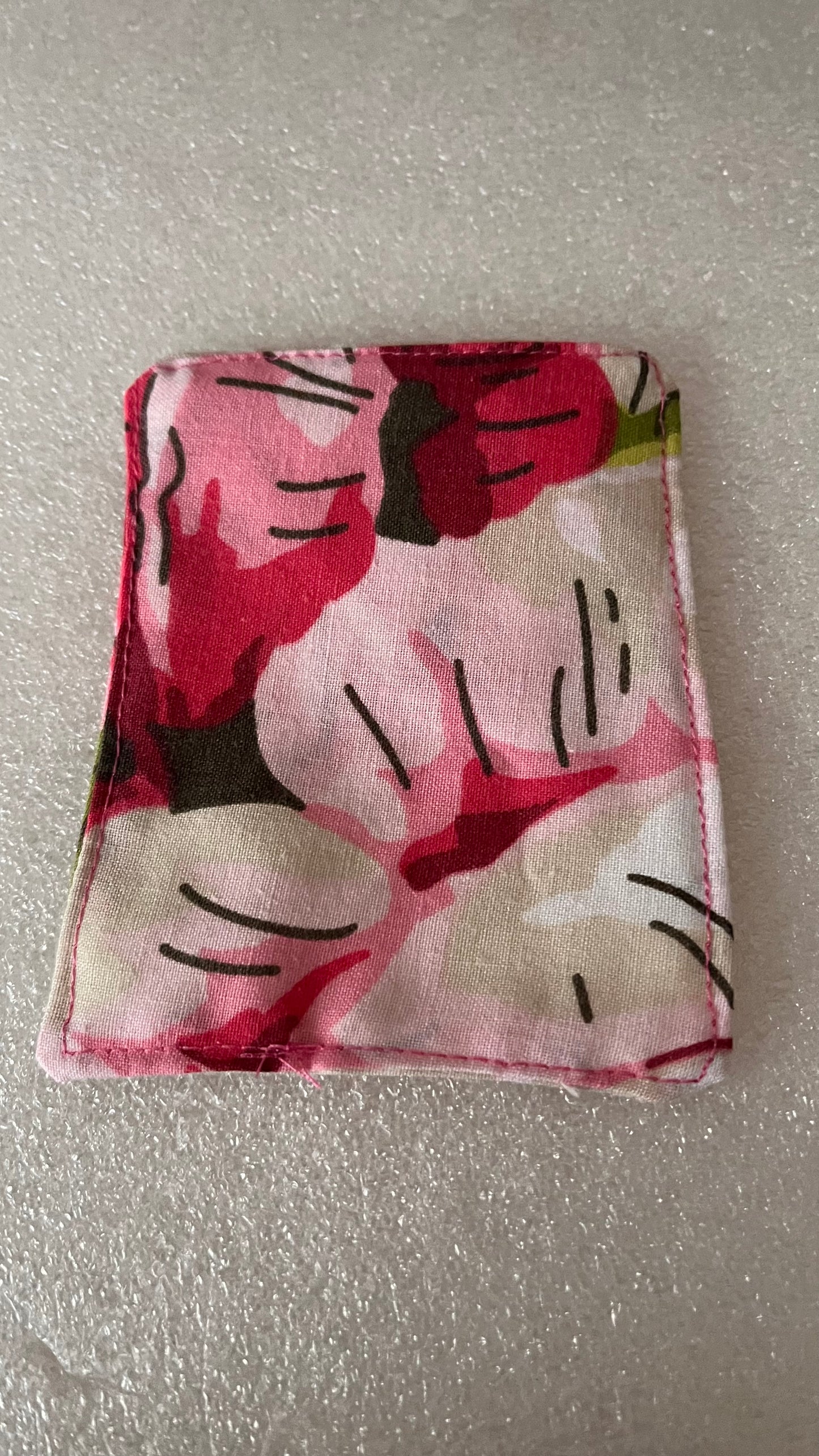 Handmade fabric corner bookmark