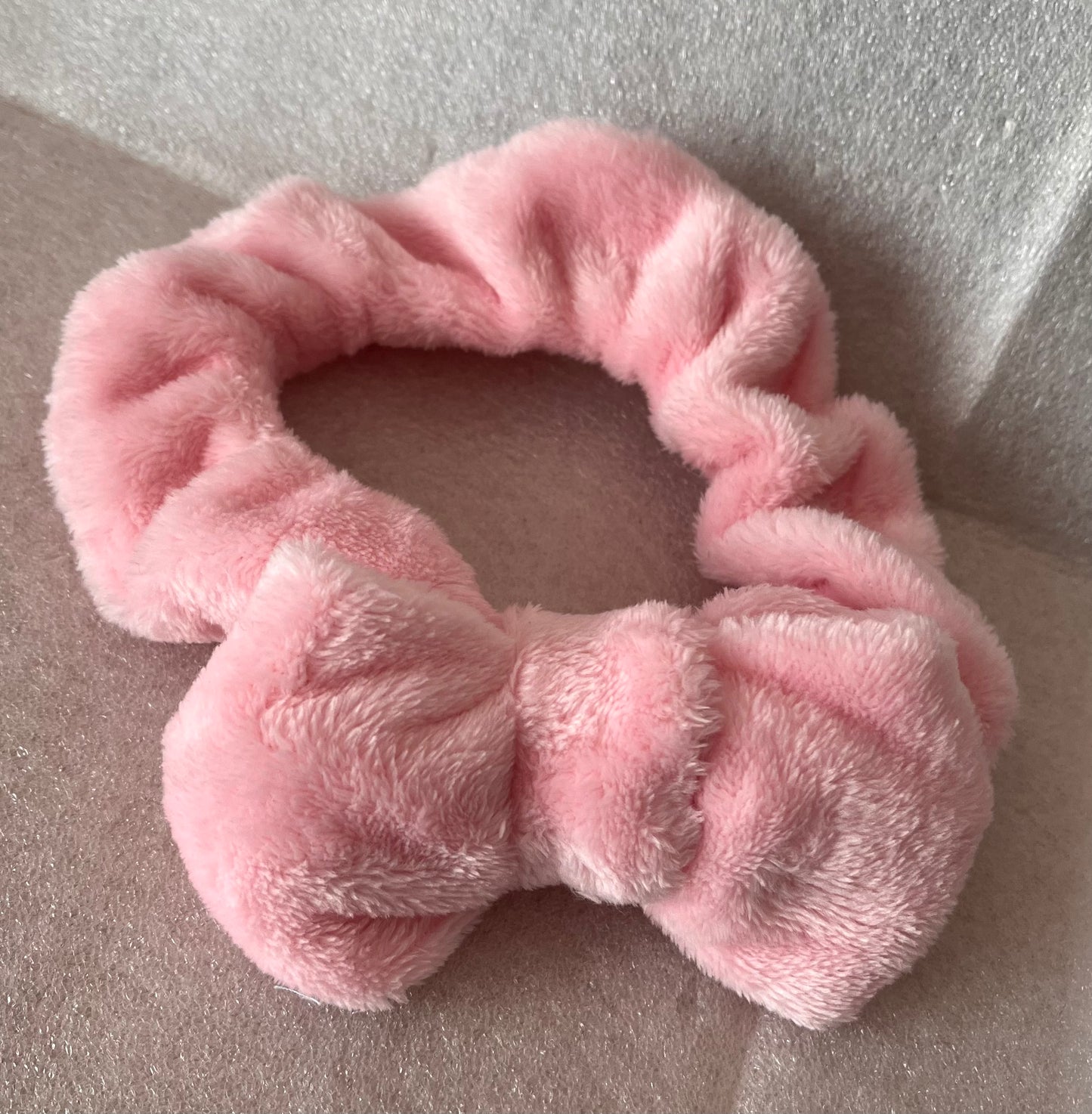 Pink Fluffy Spa Headband