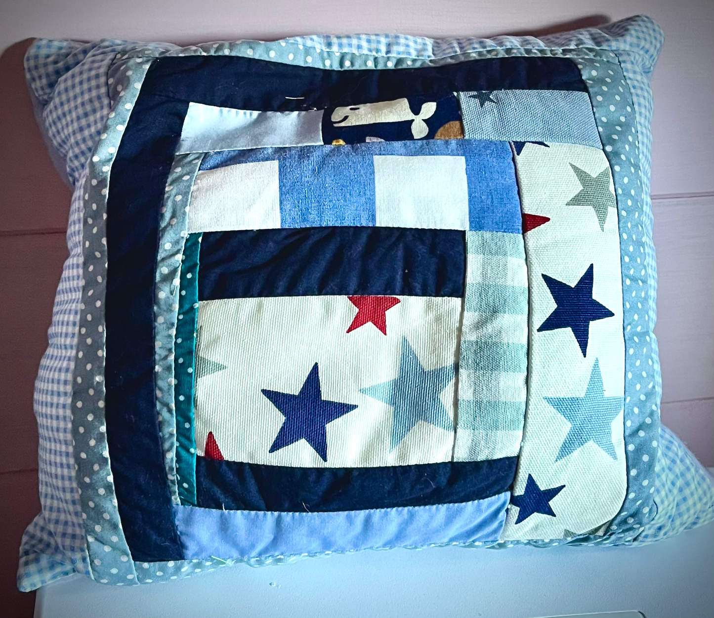 Patchwork design Cushion - Home Decor gift image 0
