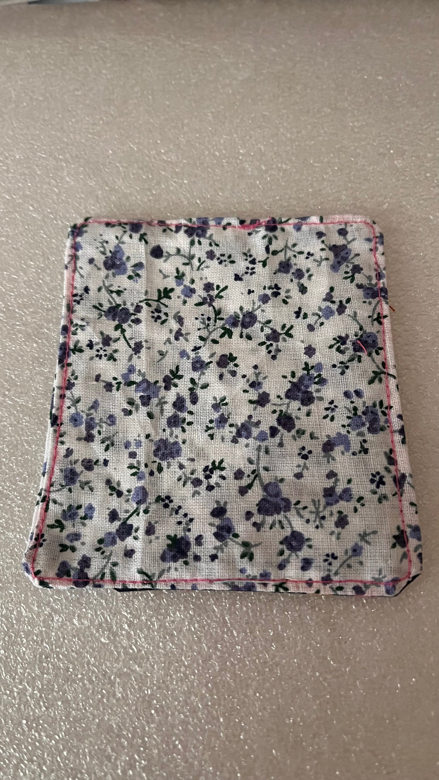 Handmade fabric corner bookmark