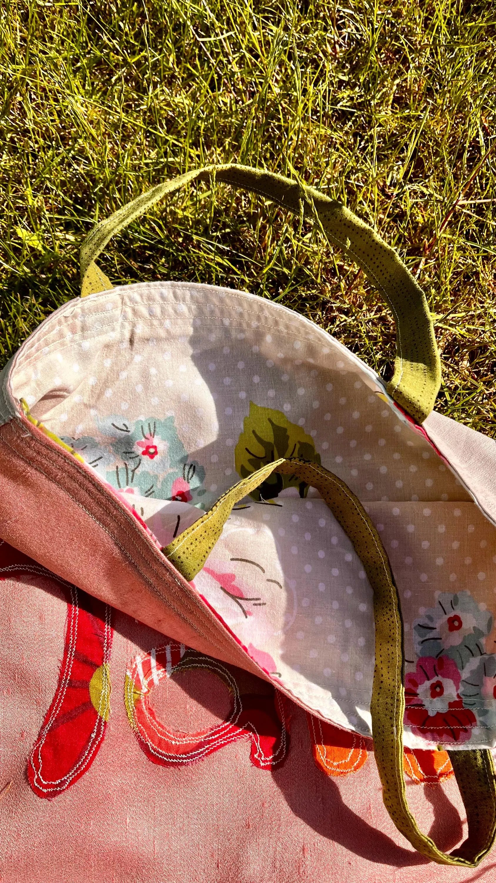 personalised Nana handmade cotton tote bag image 1