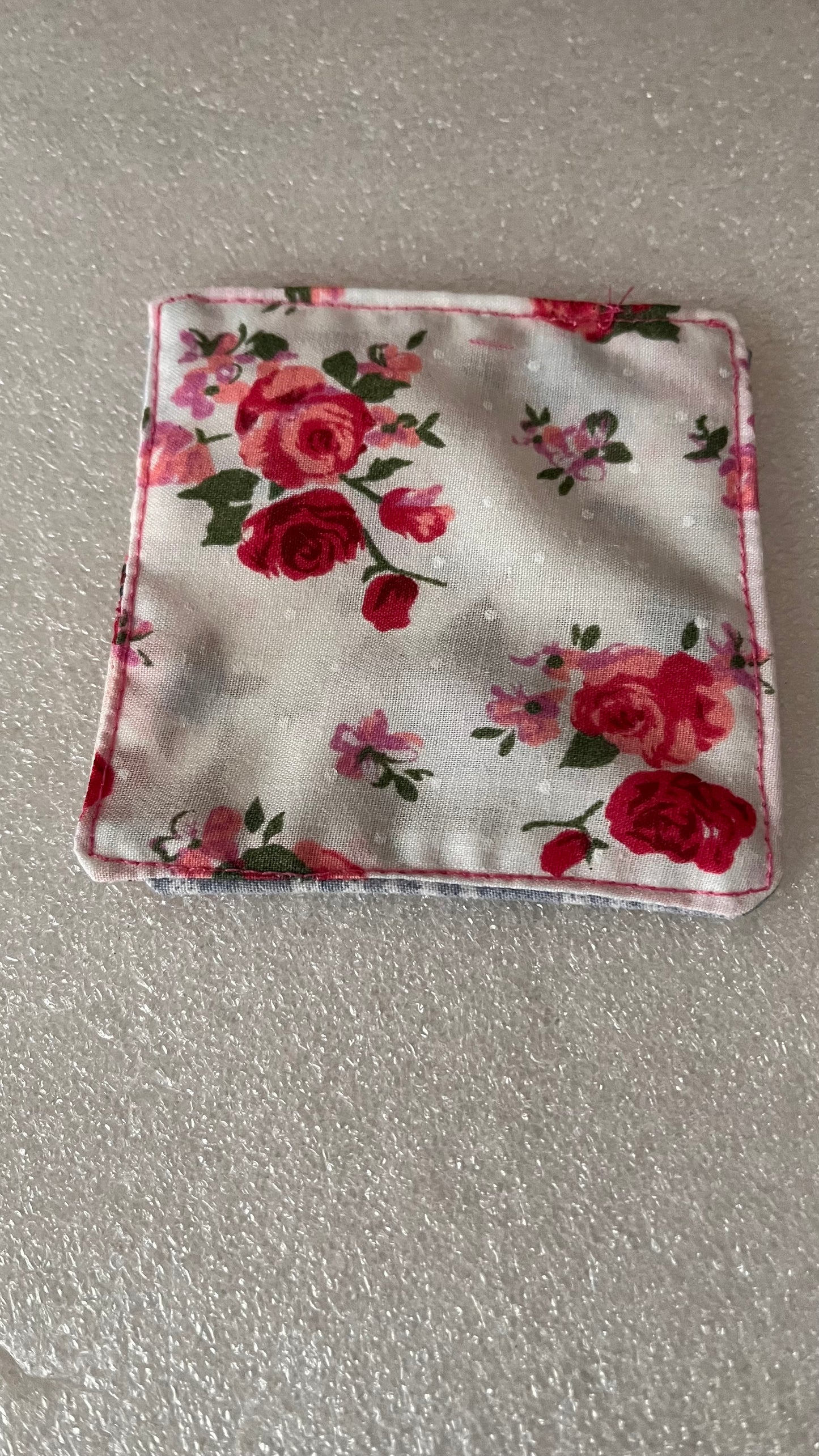 Handmade fabric corner bookmark