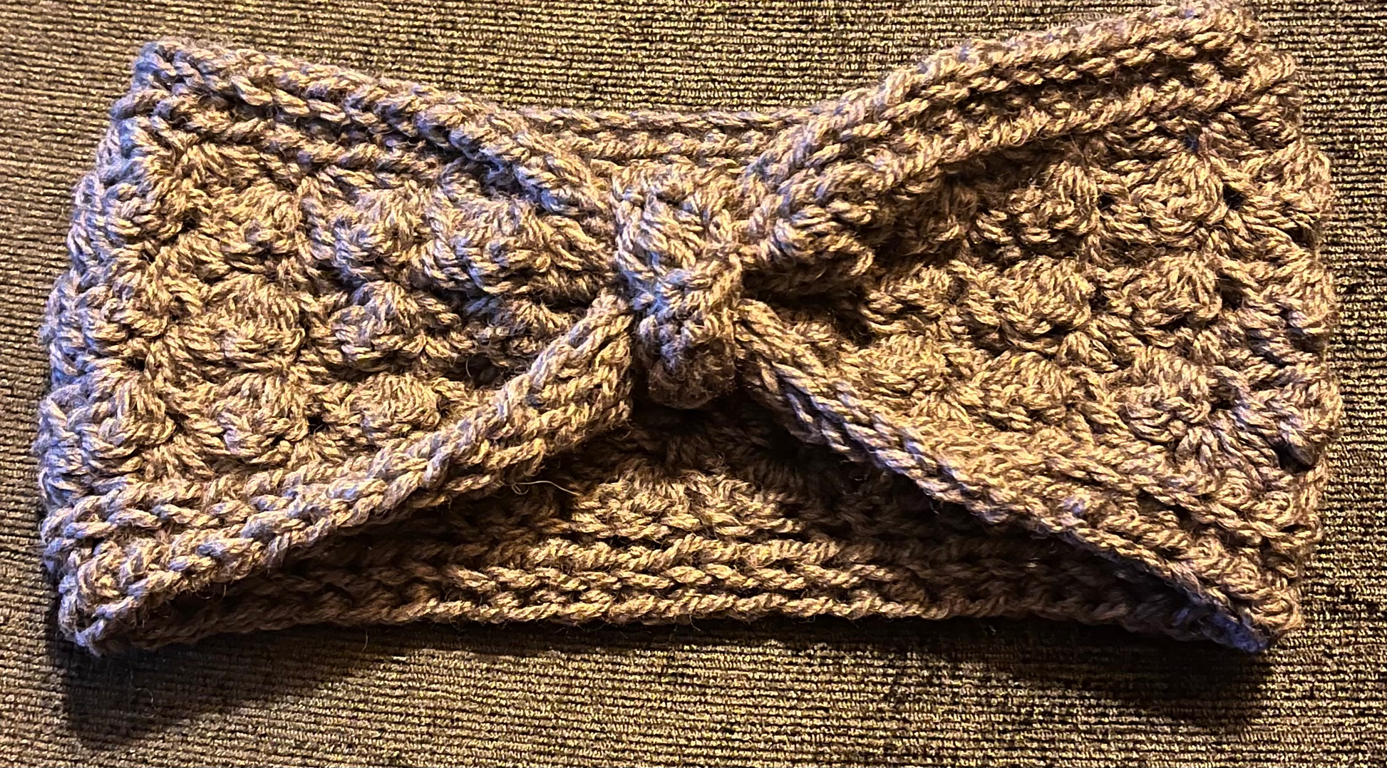 Winter Blooms Crochet Earwarmer for Adults | Handmade Cosy Headband image 0