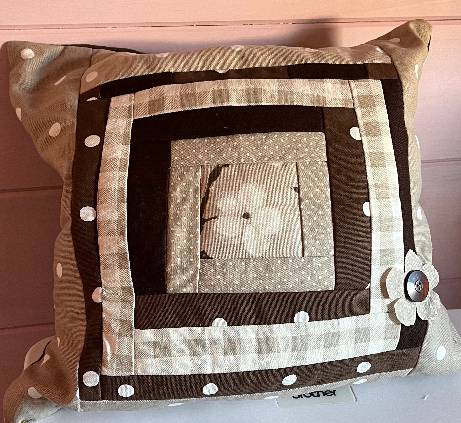 Patchwork design Cushion - Home Decor gift image 0