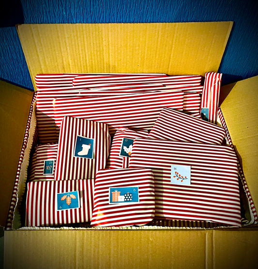 Christmas Advent Craft Box | Unique New & Preloved Craft Materials Gift image 0