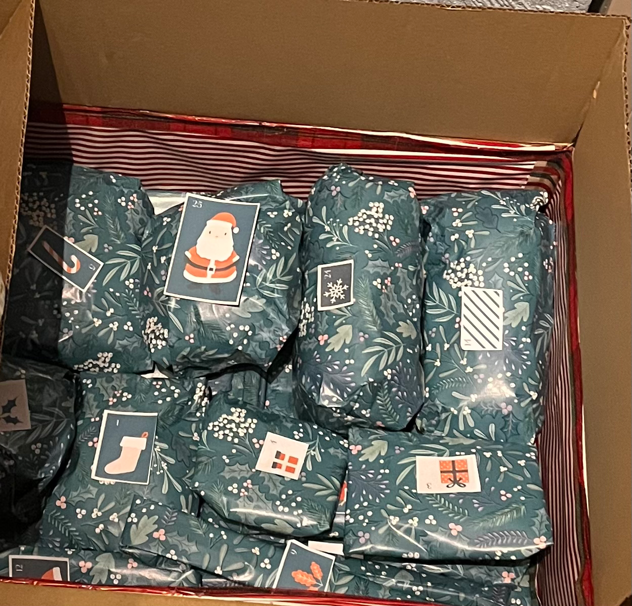 Christmas Advent Craft Box | Unique New & Preloved Craft Materials Gift image 0