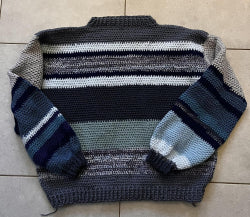 the Cloudy Men's Crochet Jumper Pattern, PDF Digital pattern only
