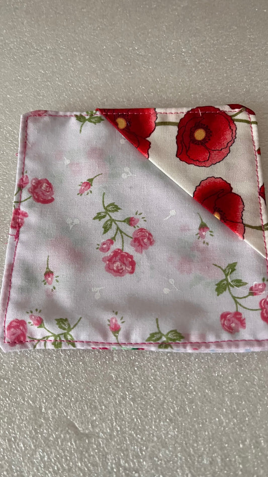 Handmade fabric corner bookmark