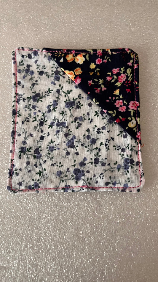 Handmade fabric corner bookmark