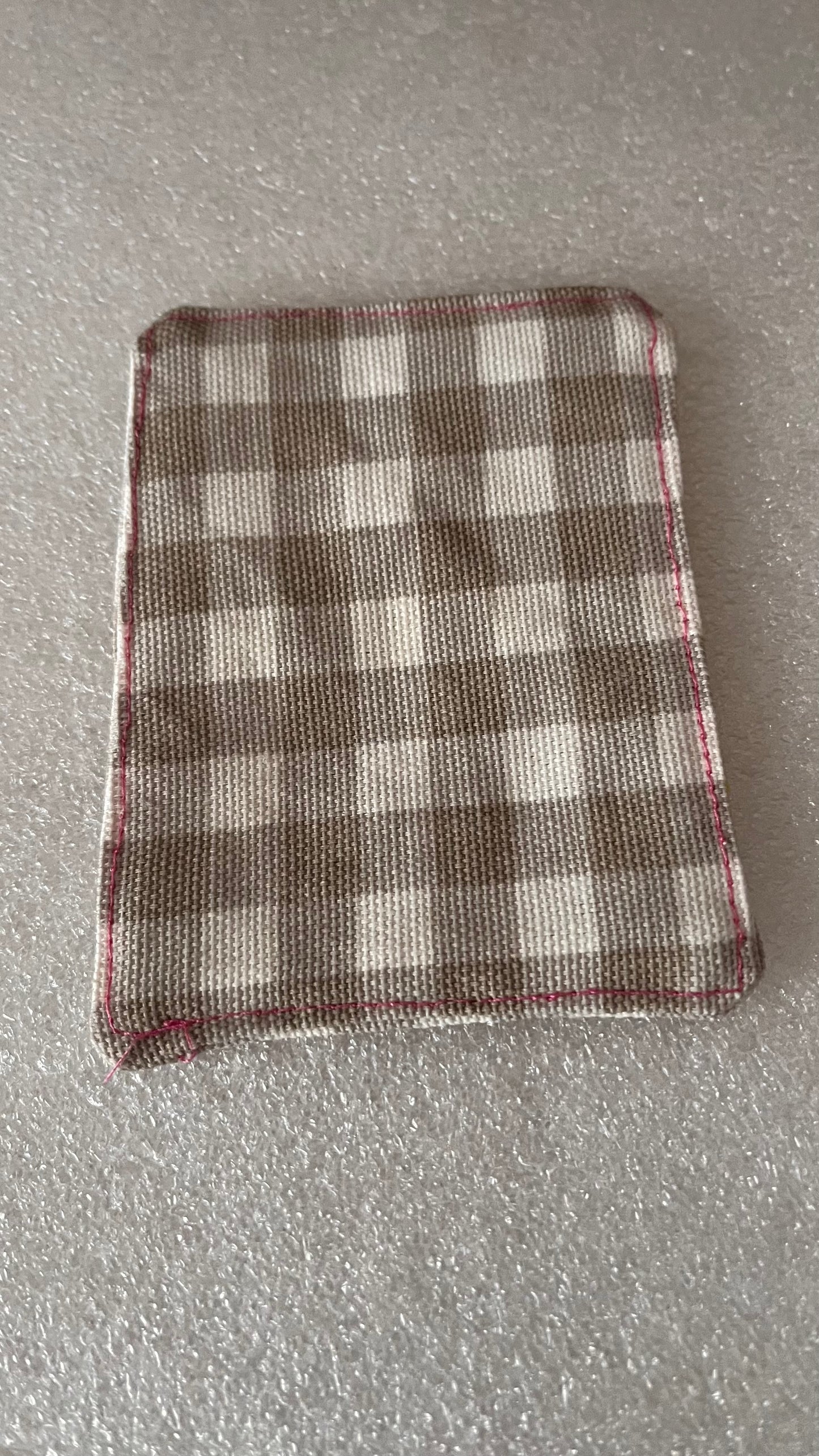 Handmade fabric corner bookmark