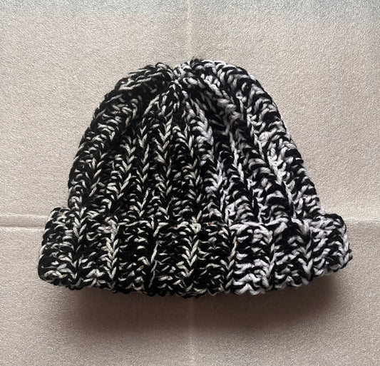 Woolly Cabin Beanie crochet Hat 
- adult small size