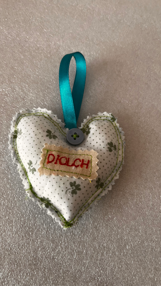 Mini diolch heart - welsh theme gifts  image 0