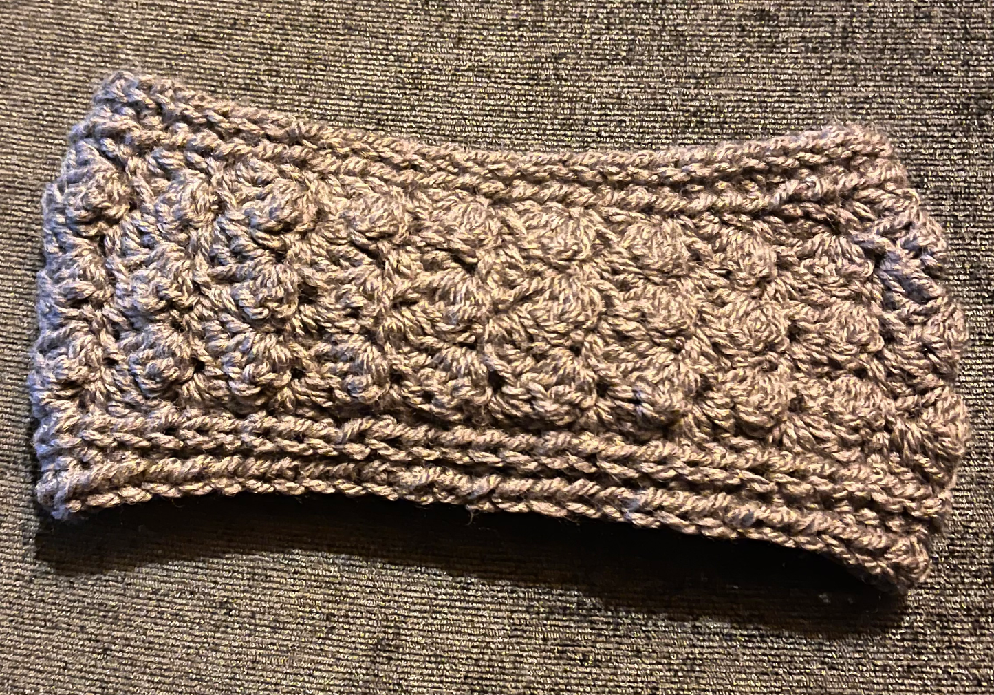 Winter Blooms Crochet Earwarmer for Adults | Handmade Cosy Headband image 1