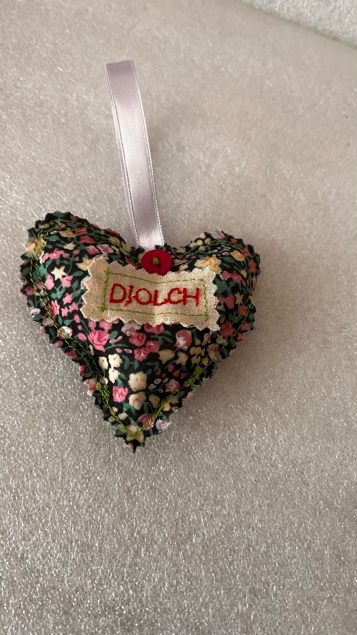 Mini diolch heart - welsh theme gifts  image 0