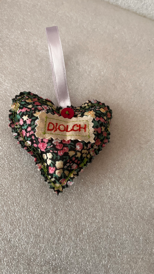 Mini diolch heart - welsh theme gifts  image 0